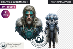 Viking Mythology Giants Clipart, Norse Jotuns gods Product Image 1