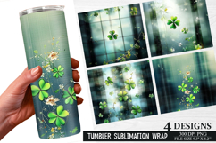 St. Patrick's Day Pattern Tumbler Wrap | Tumbler Wrap Product Image 1