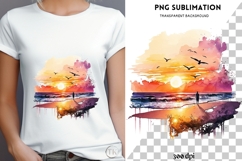 Sunset png design for T-shirts Product Image 4