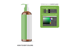 Amber Glass Cosmetic Packages - 8PSD Mockups Bundle Product Image 4