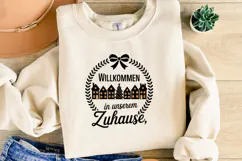 Willkommen in Unserem Zuhause Svg | Christmas | Shirt Svg Product Image 4