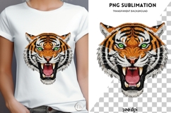 Tiger head png design for T-shirts Product Image 4