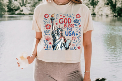 God Bless the USA PNG T-Shirt|4th of July PNG Sublimation Product Image 10