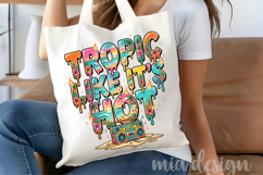 Tropic Like It's Hot PNG, Retro Summer Boombox Sublimation Product Image 4