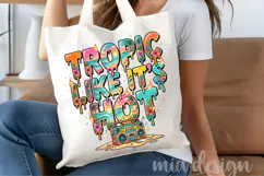 Tropic Like It's Hot PNG, Retro Summer Boombox Sublimation Product Image 4