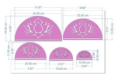 Lotus macrame base bundle digital download laser cut yarn 5 Product Image 4
