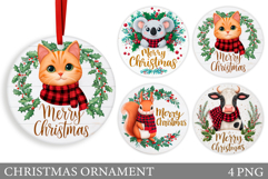 Cute Animals Christmas Ornament. Christmas Ornament Design Product Image 1
