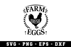 Farm Fresh Eggs Svg |Farming SVG Cut files | Cricut Product Image 1