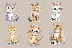 22 cute cats watercolor sets PNG Product Image 4