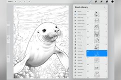 60 Procreate Underwater Animals Stamp Brushes Product Image 3