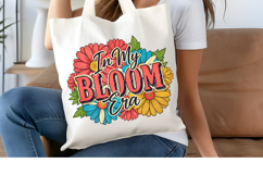 In My Bloom Era PNG, Retro Floral Flower Sublimation Design Product Image 4