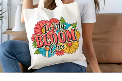 In My Bloom Era PNG, Retro Floral Flower Sublimation Design Product Image 4