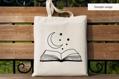 Book With Moon And Stars SVG Product Image 4