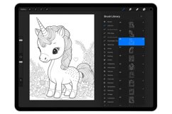 55 Procreate Unicorns Stamp Brushes Product Image 7