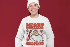 Merry Christmas Santa PNG, Retro Christmas SVG, Retro Santa Product Image 5