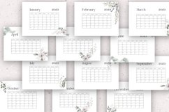 2023 Calendar, Floral Calender for 2023, Monthly Planner Product Image 4