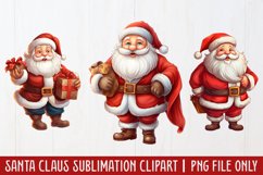 Santa Claus Sublimation Clipart Product Image 1