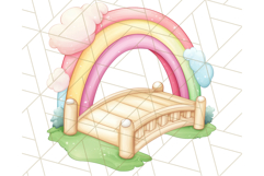 Fairy Tale Unicorn PNG Pastel Magic Clipart, Fantasy Rainbow Product Image 4