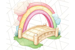 Fairy Tale Unicorn PNG Pastel Magic Clipart, Fantasy Rainbow Product Image 4
