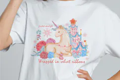 Cozy Christmas Clipart, Watercolor Pink Christmas Clipart Product Image 4