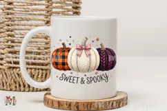Sweet and Spooky PNG, Cute Pumpkins Sublimation Design Product Image 3