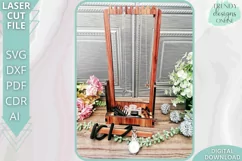 Necklace and bracelet Jewelry Display stand Glowforge laser Product Image 2