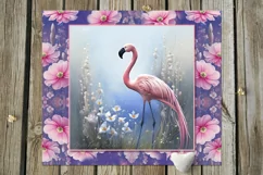 Flamingo | 14 straight skinny tumbler Sublimation designs Product Image 4
