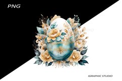 Easter Clipart, Easter Egg Clipart, Easter Bunny Png Product Image 1