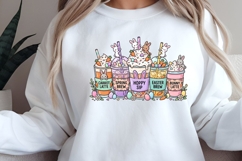 Easter Bunny Drinks PNG - Spring Coffee Lover Sublimation Product Image 2