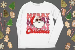 Merry Christmas SVG, Santa SVG, Santa with sunglasses png Product Image 5