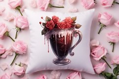 Gothic Valentines Day Clipart, Valentine Skeleton Product Image 4