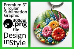 Creative Circle Design for Coasters , Flower Product Image 1