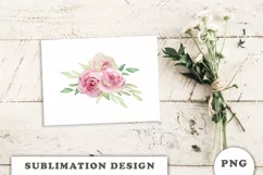 Watercolor flowers bouquet PNG Product Image 4