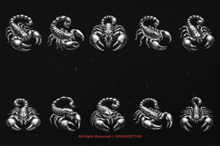 10 Bundle Dark Art Scorpio Gothic Scorpion Horror Zodiac Product Image 6