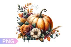 Halloween Pumpkins Sublimation - Clipart PNG Design Product Image 1