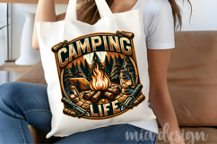 Camping Life PNG, Adventure Campfire Sublimation Design Product Image 4