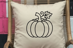 Pumpkin Outline SVG | Fall Thanksgiving Cut Files Cricut Product Image 4