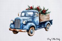 Blue-Christmas-Clipart-Sublimation Clipart Bundle PNG Product Image 5