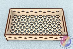 Ramadan Islamic pattern tray laser cutting SVG DXF files. Product Image 4