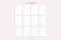 2027 Monthly Calendar Printable &amp; Fillable, A4/Letter Size Product Image 4