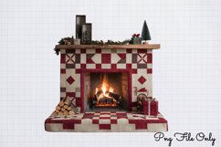 Patchwork Christmas Sublimation Clipart Bundle PNG Product Image 5