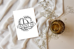 Eden Loop Split Monogram - Ornamental Split Monogram Serif Product Image 3