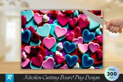Heart Cutting Board Sublimation Design Product Image 1