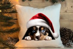 Christmas Peeking Dogs Clipart, Christmas PNG Product Image 5