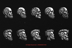 10 Bundle Dark Art Skull Machine Engine Head Gear Robot Product Image 6