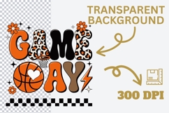 Game Day Basketball Sublimation Design | Leopard Print Game Product Image 3