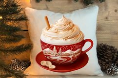 Christmas Cake Clipart, Christmas Cappuccino Clipart Product Image 4