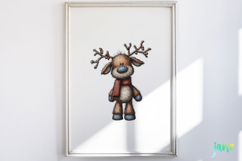 Whimsical Blue Christmas Clipart Product Image 2