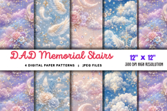 DAD Memorial Stairs Heaven Angel JPG Product Image 1
