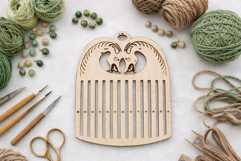 Rigid heddle loom with horse engraving digital file table Product Image 10